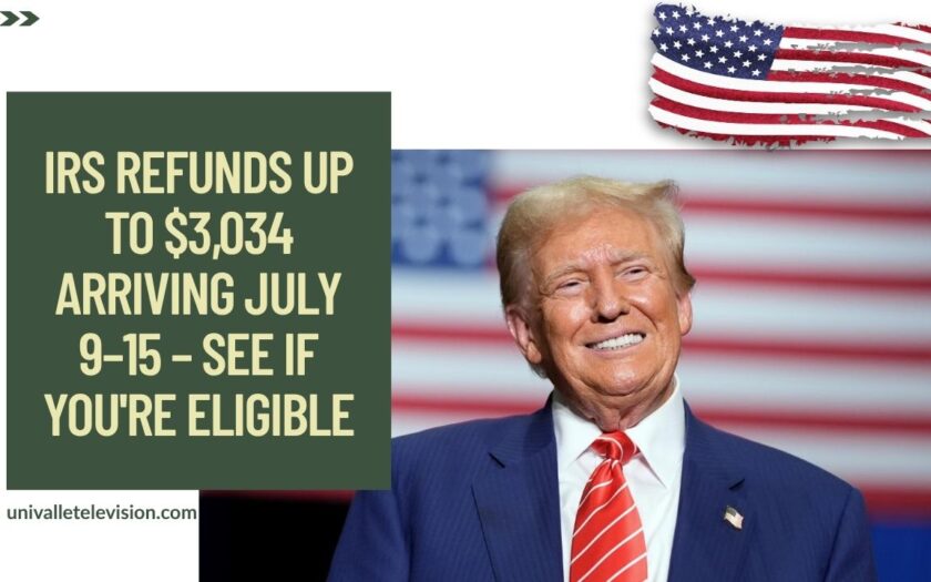 IRS Refunds Up to $3,034 Arriving July 9–15 – See If You're Eligible